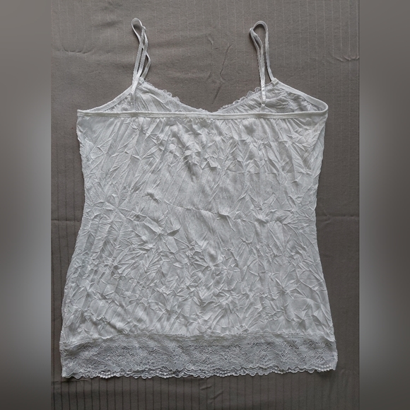 Maurices Lacy Tank Top | White | Size: XL - Picture 2 of 6